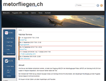 Tablet Screenshot of motorfliegen.ch